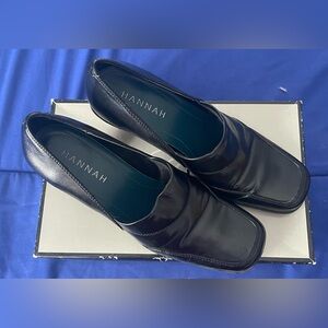 Hannah Women's Black Slip-On Loafers